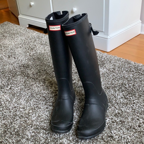 Black hunter rain boots - Picture 1 of 4